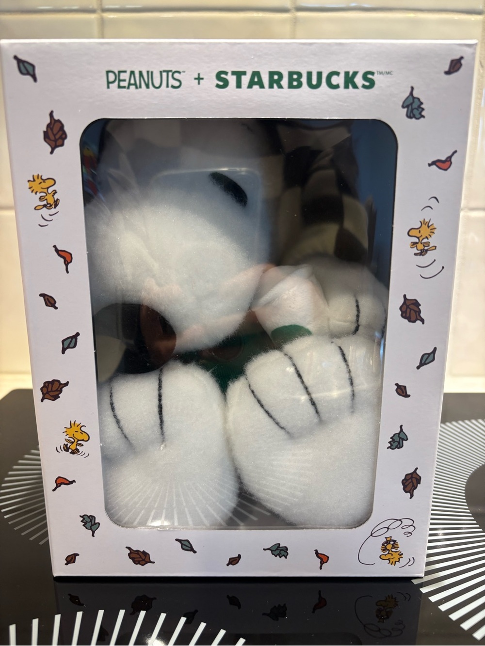 Starbucks White Snoopy Plush Cat Toy